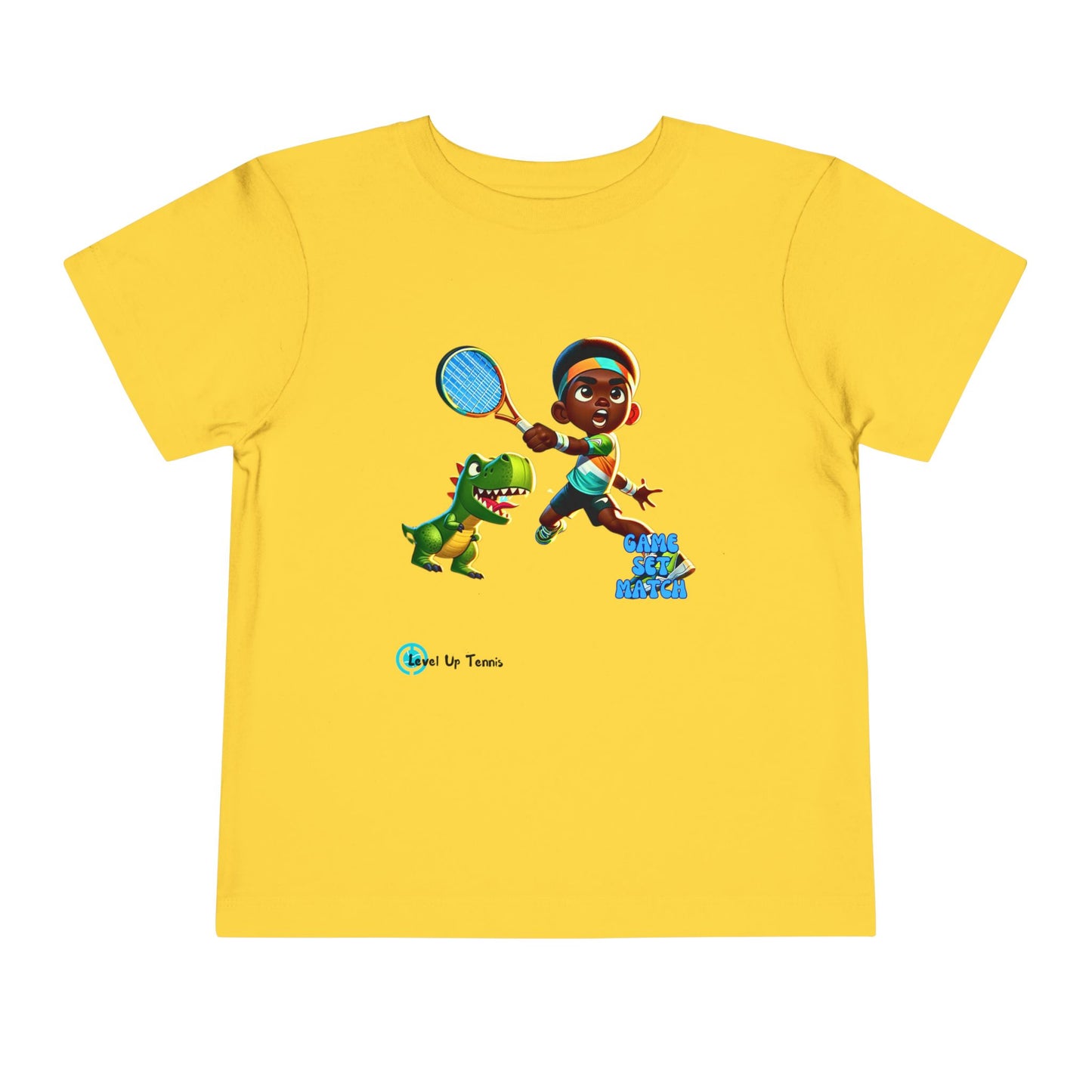 Boys Tennis Tee - Game, Set, Match - Dino