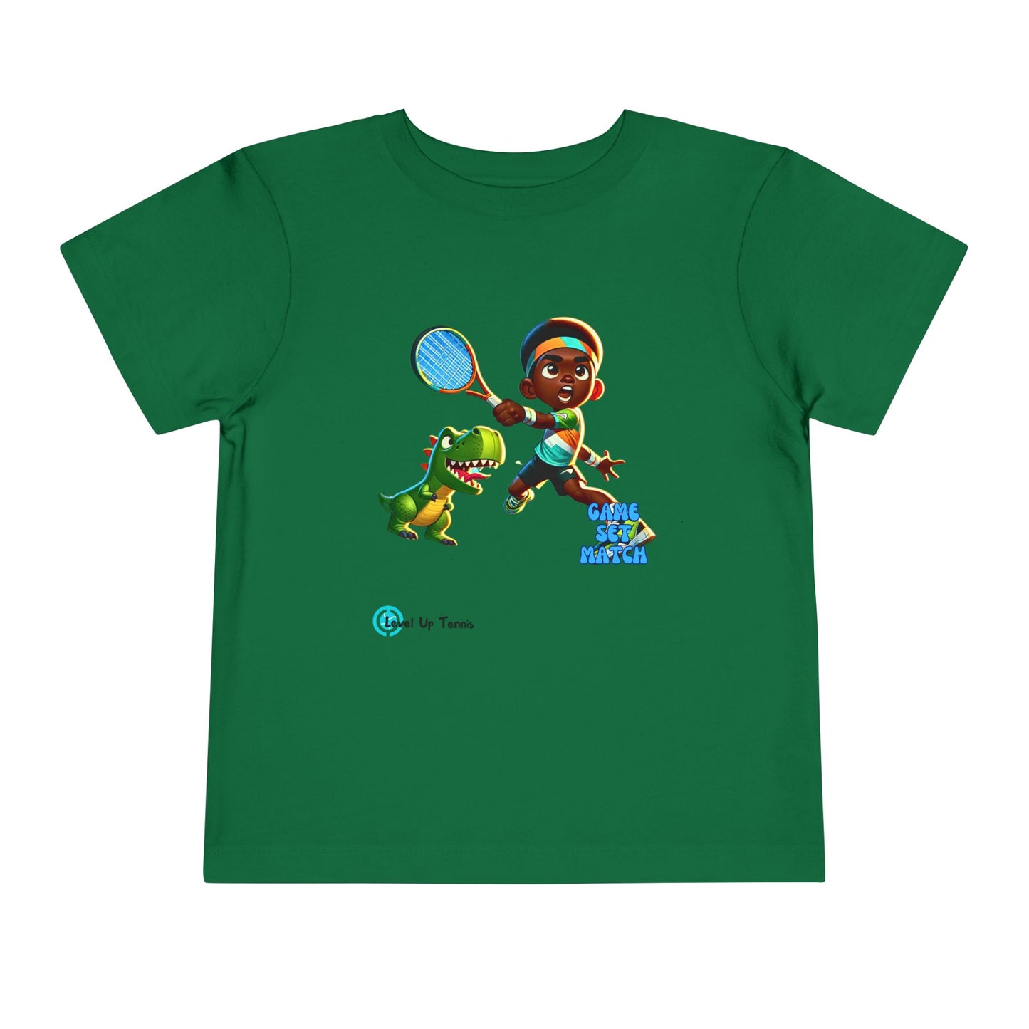 Boys Tennis Tee - Game, Set, Match - Dino