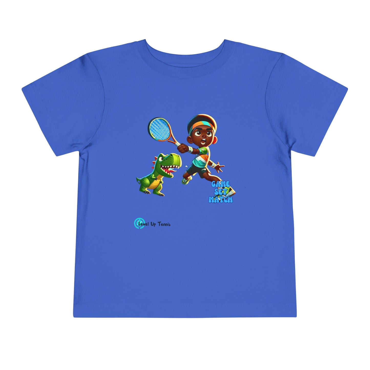 Boys Tennis Tee - Game, Set, Match - Dino