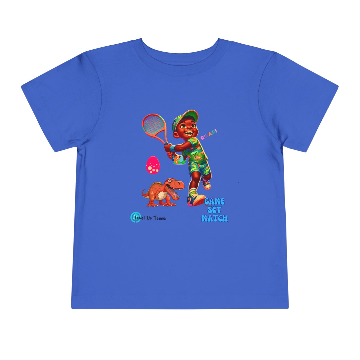 Boys Tennis Tee - Game, Set, Match - Dino 1