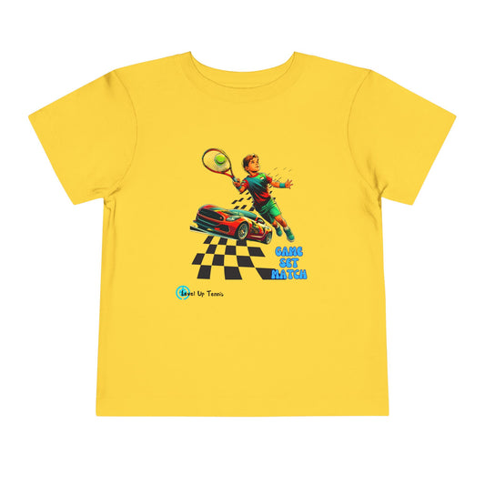 Boys Tennis Tee - Game, Set, Match - Racer