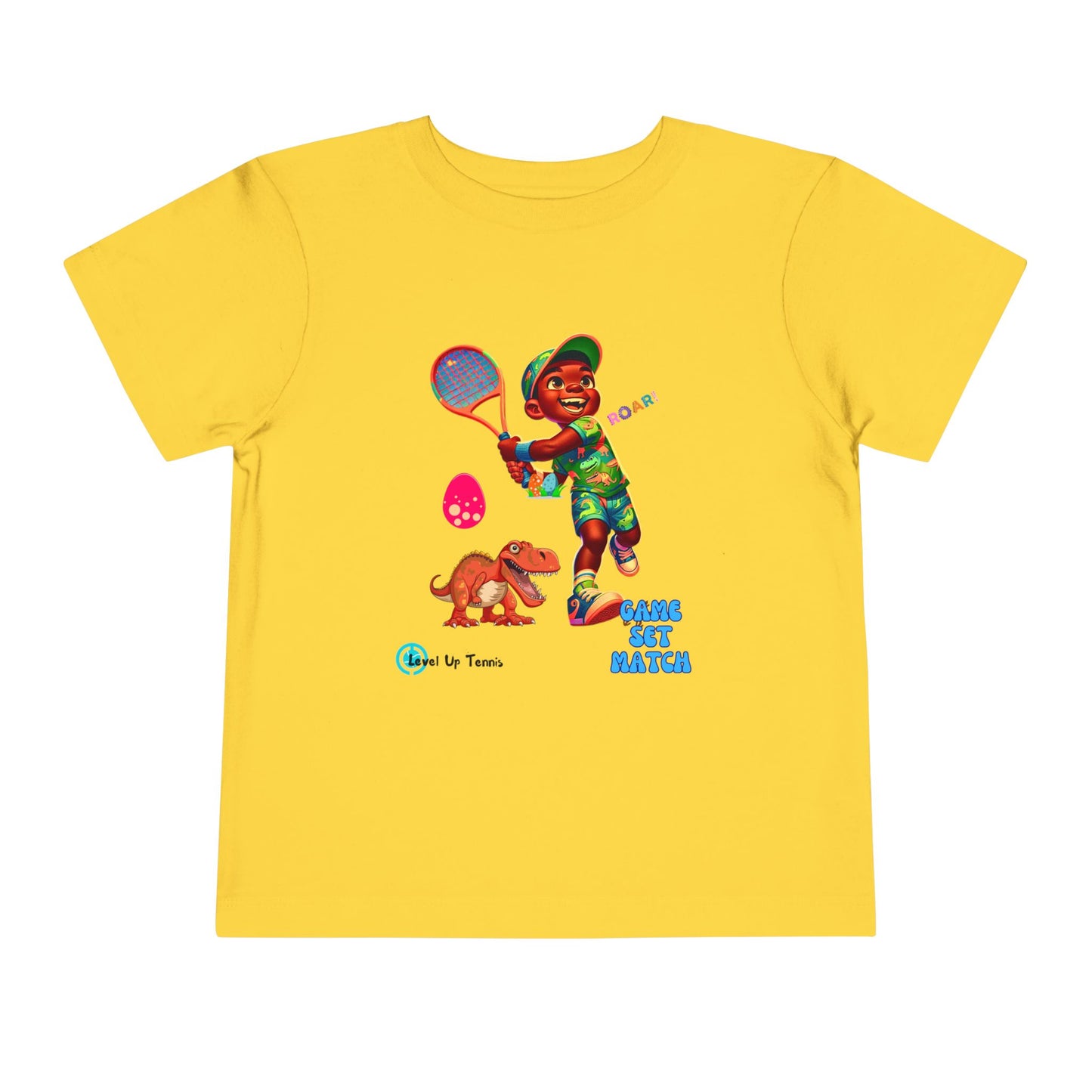 Boys Tennis Tee - Game, Set, Match - Dino 1