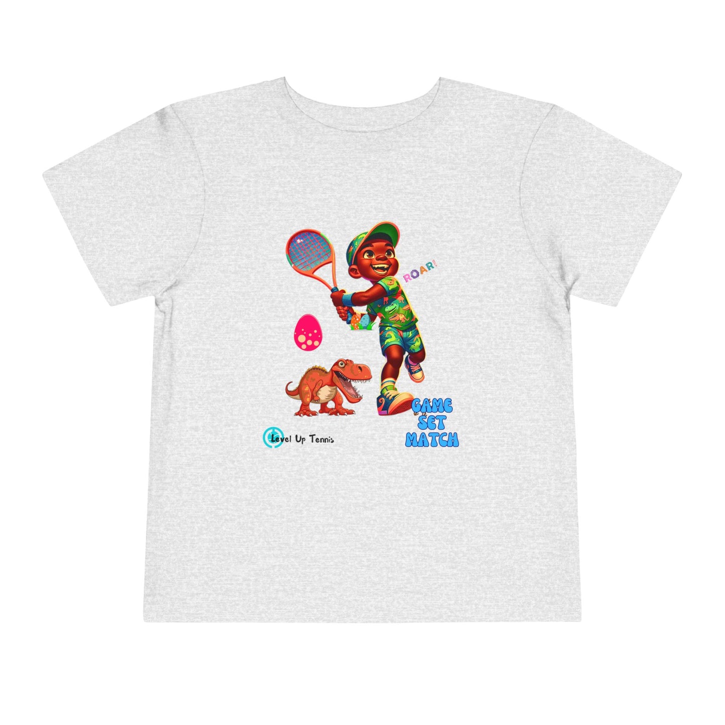 Boys Tennis Tee - Game, Set, Match - Dino 1